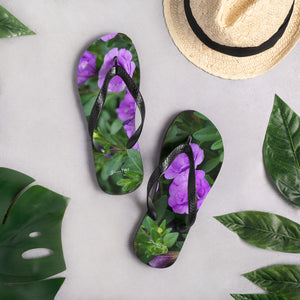 Purple Petunias Flip-Flops  'Abundance'