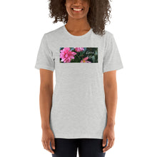 Load image into Gallery viewer, Love Life!  Funky Pink Begonia Short-Sleeve T-Shirt
